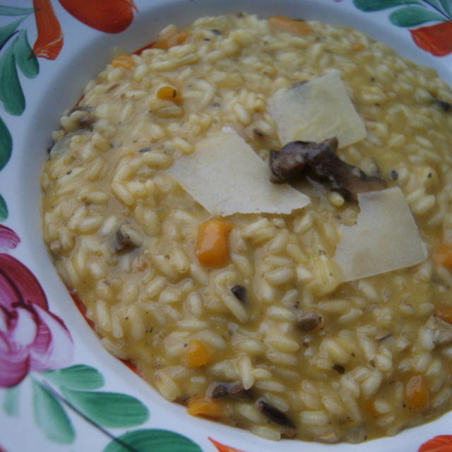 Hubovo-tekvicov risotto