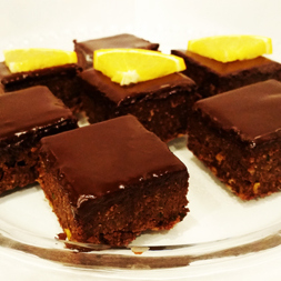 Pomaranov brownies s extra okoldovou polevou