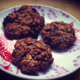 Homemade oatmeal cookies